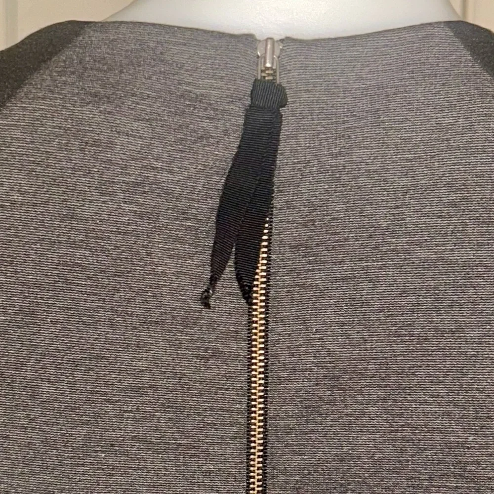 🍀 3 for $25 Rebecca Taylor Pleated Mini Dress Crew Neck Grey Black Small Casual